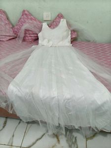 white long gown