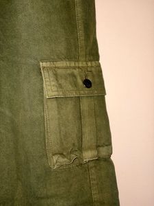 Green denim Cargo Pants
