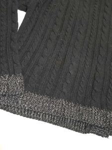 Chic Black Knit Cardigan