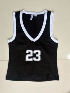 Black "23" Jersey Tank Top