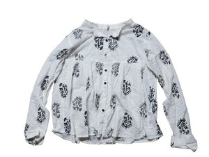 White Printed Cotton Kurta