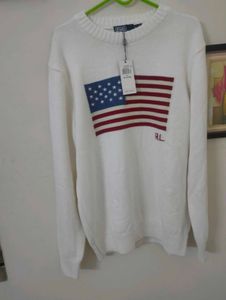 NEW Polo Ralph Lauren Sweater with Flag