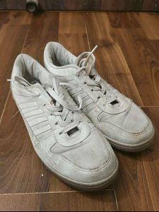 Sparx Men's Mesh White Sneakers