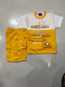 Boys Basketball Print t shirt and short