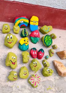 Stone Art for plant ☘️🌵