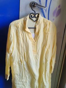 Light Yellow Kurta top