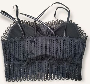 Black Netted Bralette (L)