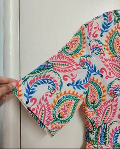 Boho Paisley Wrap Dress