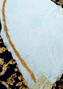 Elegant Striped Kurti with Gold Accents