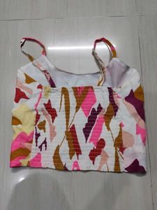 Vibrant Floral Crop Top