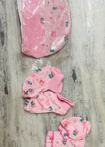 Cap Mitts Milton For New Born