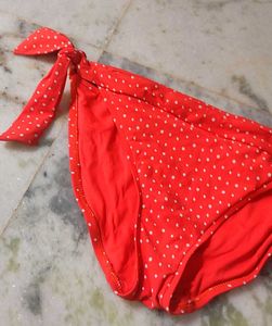 Red Polka Dot Bikini Bottom
