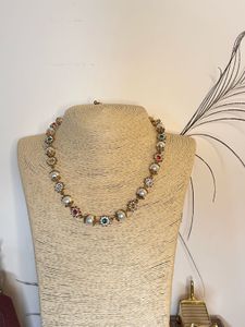 Edgy/Standout Pearl &amp; Stone Necklace