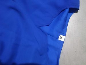 Vibrant Blue Anarkali Kurta xs