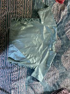 Chic Metallic Crop Top