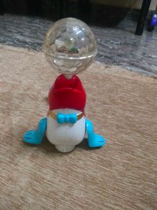 Vintage Seal Toy with Disco Ball