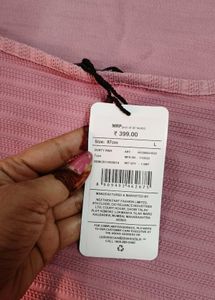 Pink Cropped Ribbed Top