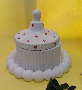 Heart Accented Decorative Jar