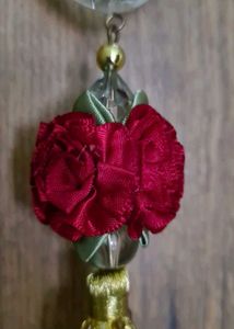 Glass HEART with Flowers