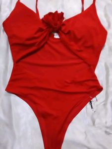 Red One Piece Swimsuit