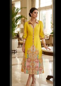 HERE & NOW - YelloW Midi Dress