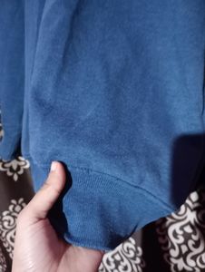 Navy Blue Colour Casual Wear Sweatshirt