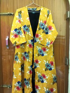 Yellow Black Kurti