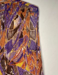 Patterned Button-Down Top