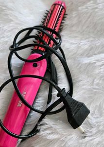 NOVA Pink Hair Straightener Brush 3 in 1