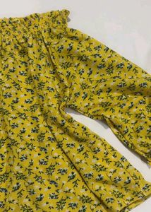 Yellow Floral Off-Shoulder Top from Hong Kong
