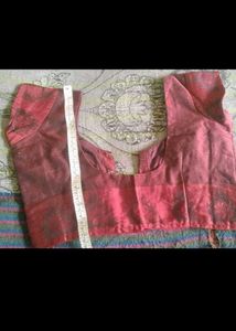 Maroon Textured Blouse