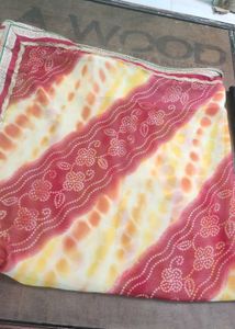 Vibrant Bandhani Print Saree