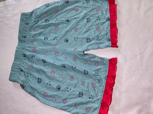 Combo :Girls' Patterned Ruffle Shorts Bundle