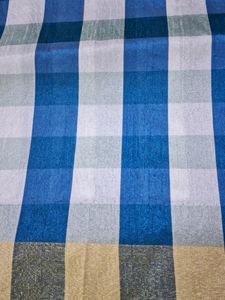 NEW Kanchi Semisilk Beautiful Blue Saree