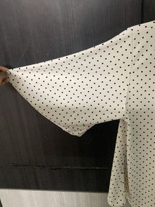 White Polka Dots Top