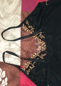 Black Mesh Bra