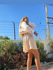 Cute Gingham Dress with White Collar