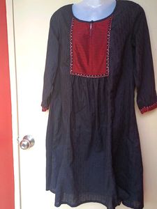 fabindia Elegant Black Kurta with