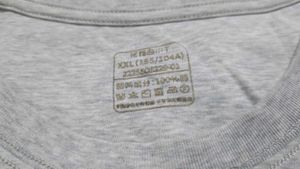 Men's Grey 100% Cotton Crew Neck T-Shirt