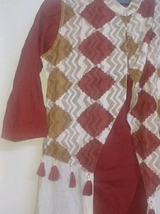 Long Gown Wit Over Coat