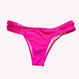 Bright Pink Strappy Bikini Bottom M 🆕