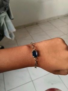 Elegant Blue Gemstone Bracelet