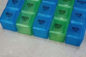 Medicine Pill Box Storage Organiser