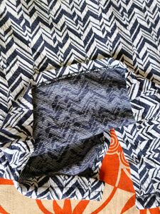 Black  and White Chevron Pattern Pants