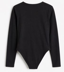 H&amp;M Black V-Neck Long Sleeve Bodysuit | Like New |