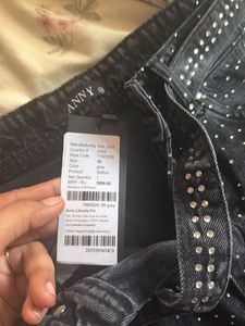 Sparkly Black Denim Jeans size 30