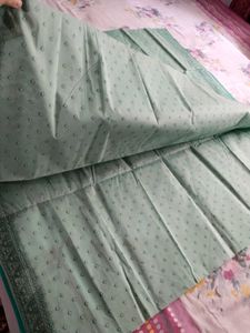 pure cotton sea green saree 🤍✨