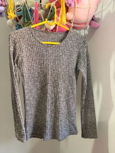 Cozy Ribbed Knit Long Sleeve Top