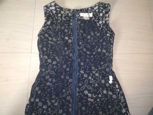Mid-Thigh Floral Kurti with Back Zip