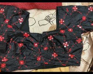 Black Embroidered Blouse